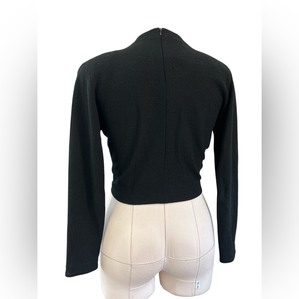 80’s Donna Karan wool mock neck top - Picture 4 of 11
